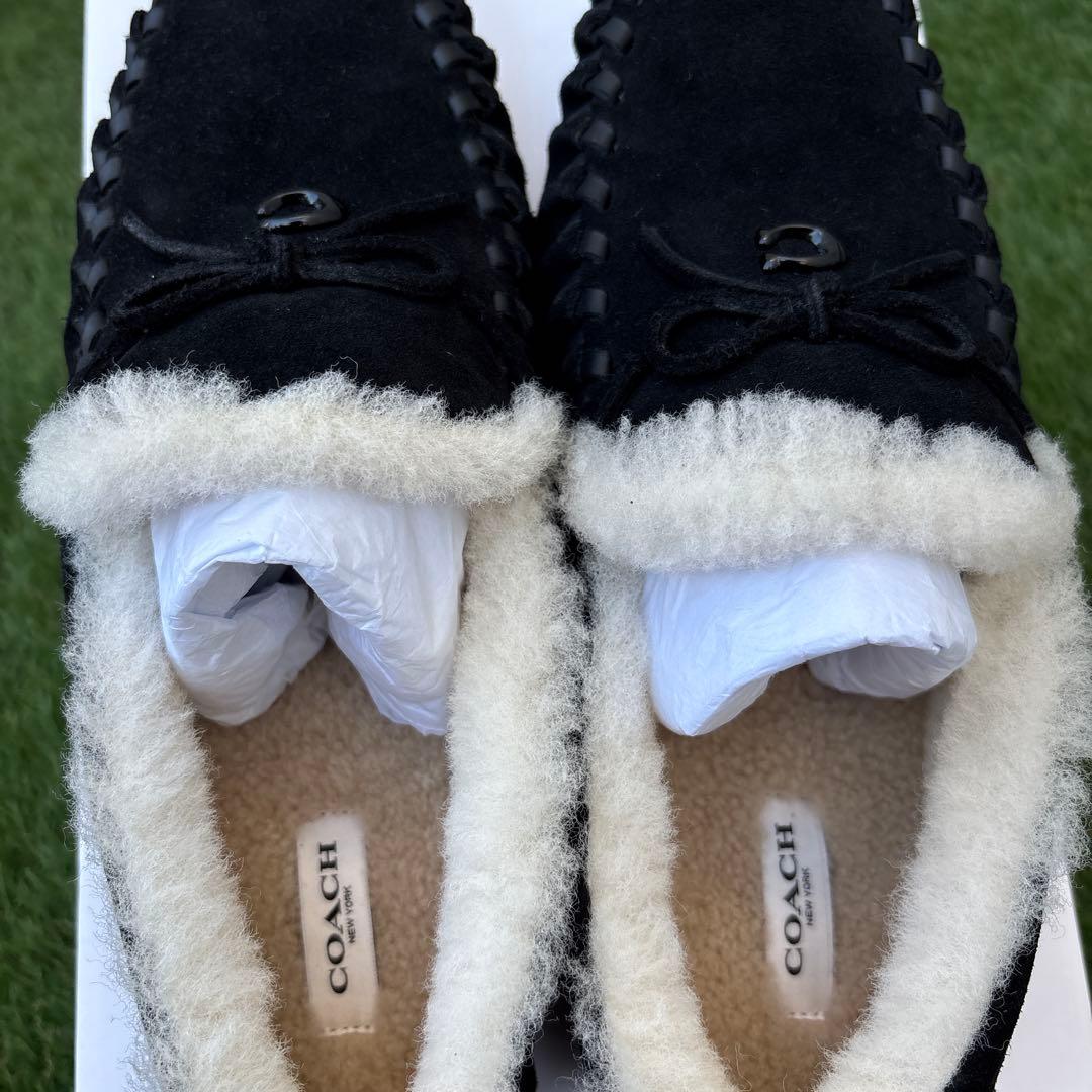 ▪️COACH デッキシューズ　モカシンシューズ　ブラック　29センチ　新品
