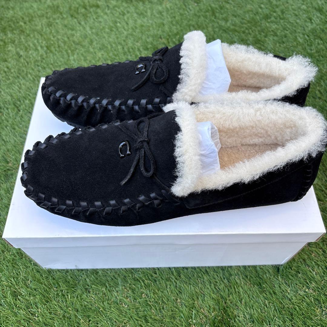 ▪️COACH デッキシューズ　モカシンシューズ　ブラック　29センチ　新品