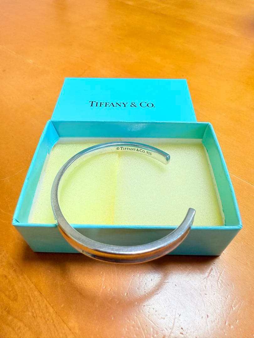 箱付き　ティファニー カフ バングル ナロー 1837 ブレスレット