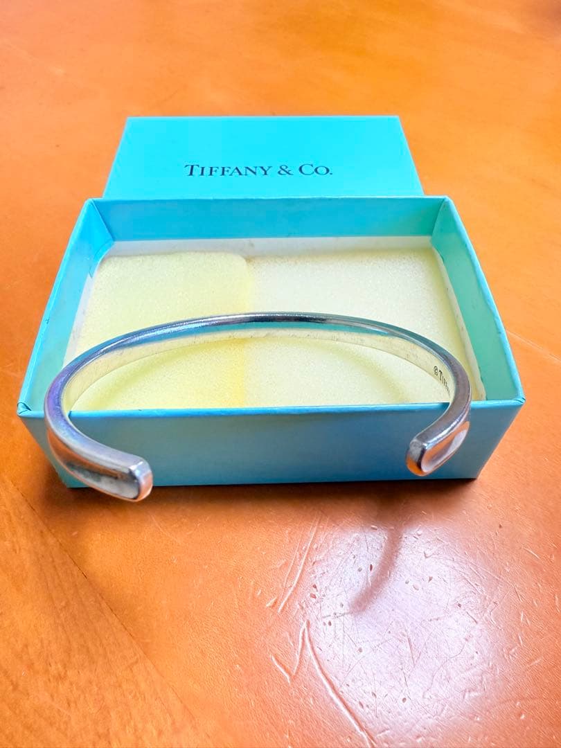箱付き　ティファニー カフ バングル ナロー 1837 ブレスレット