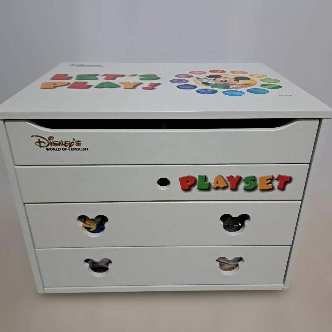 ディズニー英語システム　LET'S PLAY　レッツプレイ　DVD　工作　棚