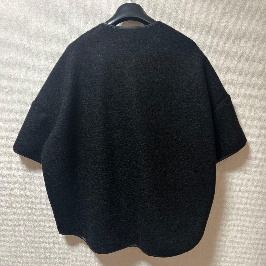 新品　Dou Dou ウーレットポンチョ風アウター