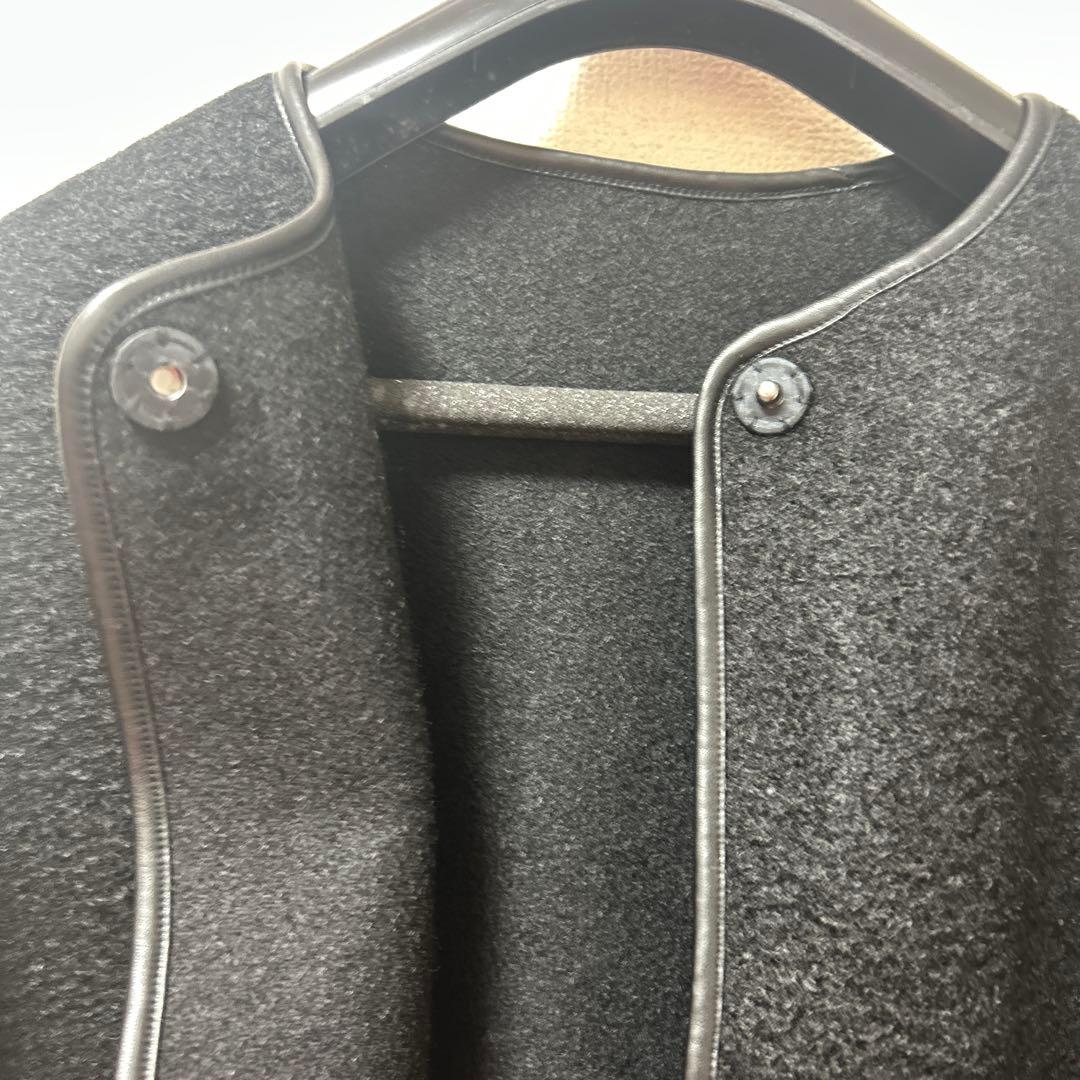 新品　Dou Dou ウーレットポンチョ風アウター