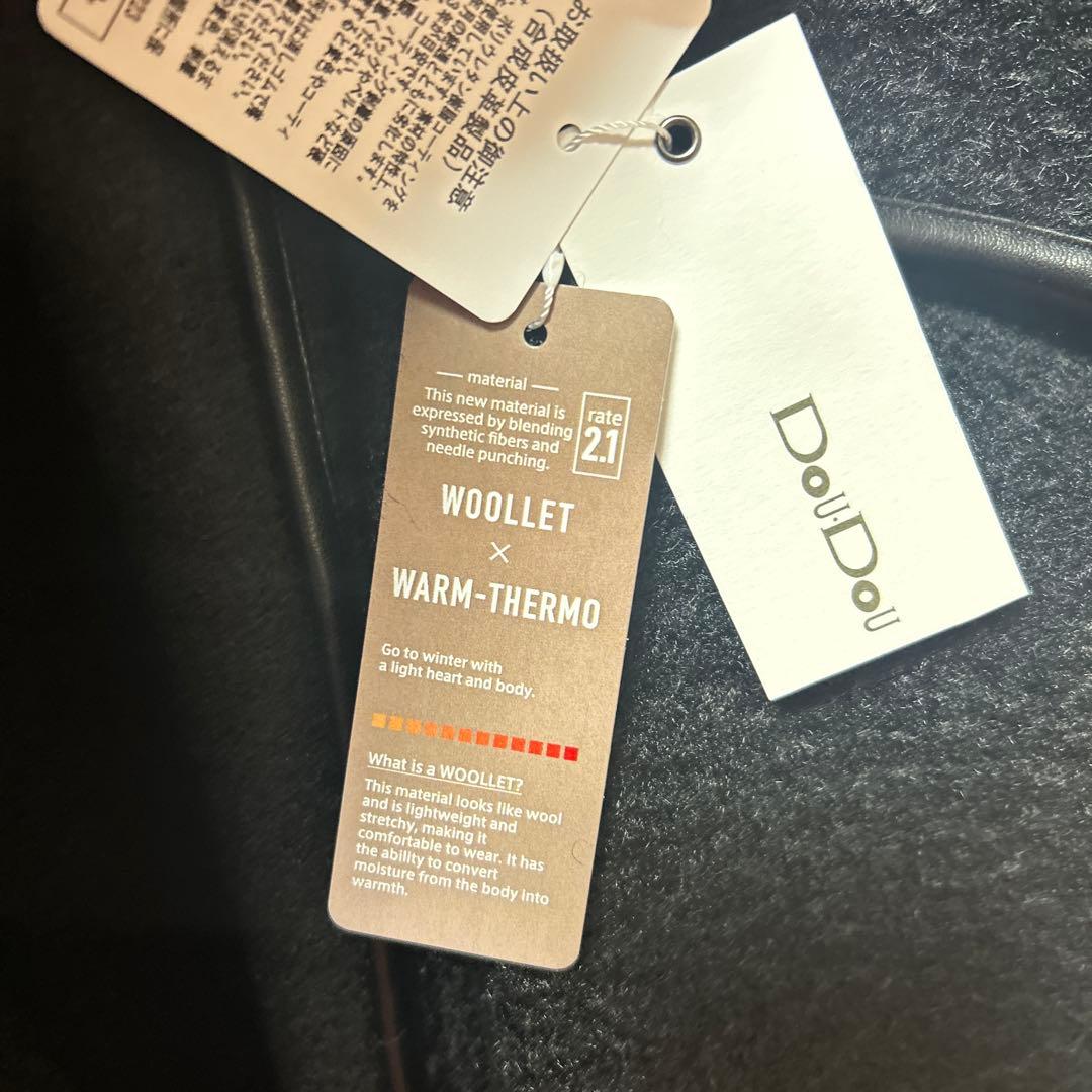 新品　Dou Dou ウーレットポンチョ風アウター