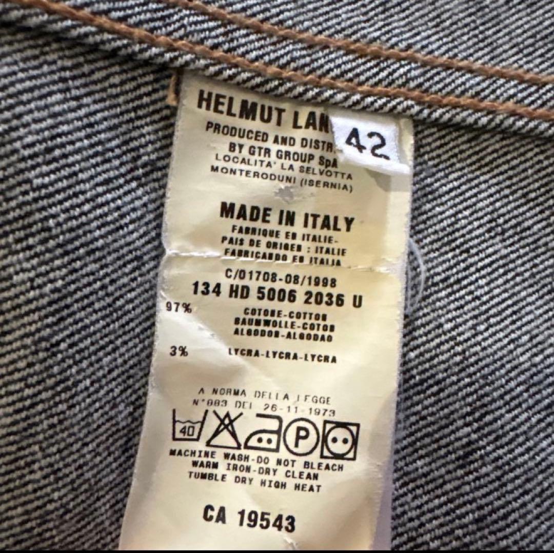 ゆ*様 1998s HELMUT LANG denim jacket 42