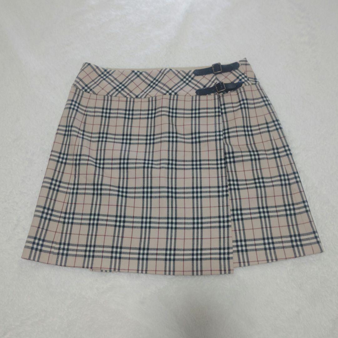 バーバリーブルーレーベル ラップスカート ミニスカート ノバチェック y2k