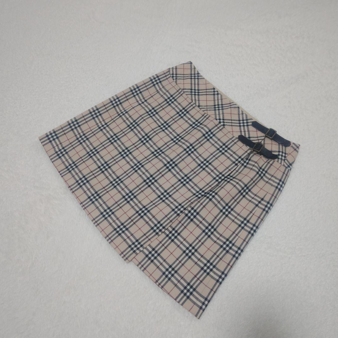 バーバリーブルーレーベル ラップスカート ミニスカート ノバチェック y2k