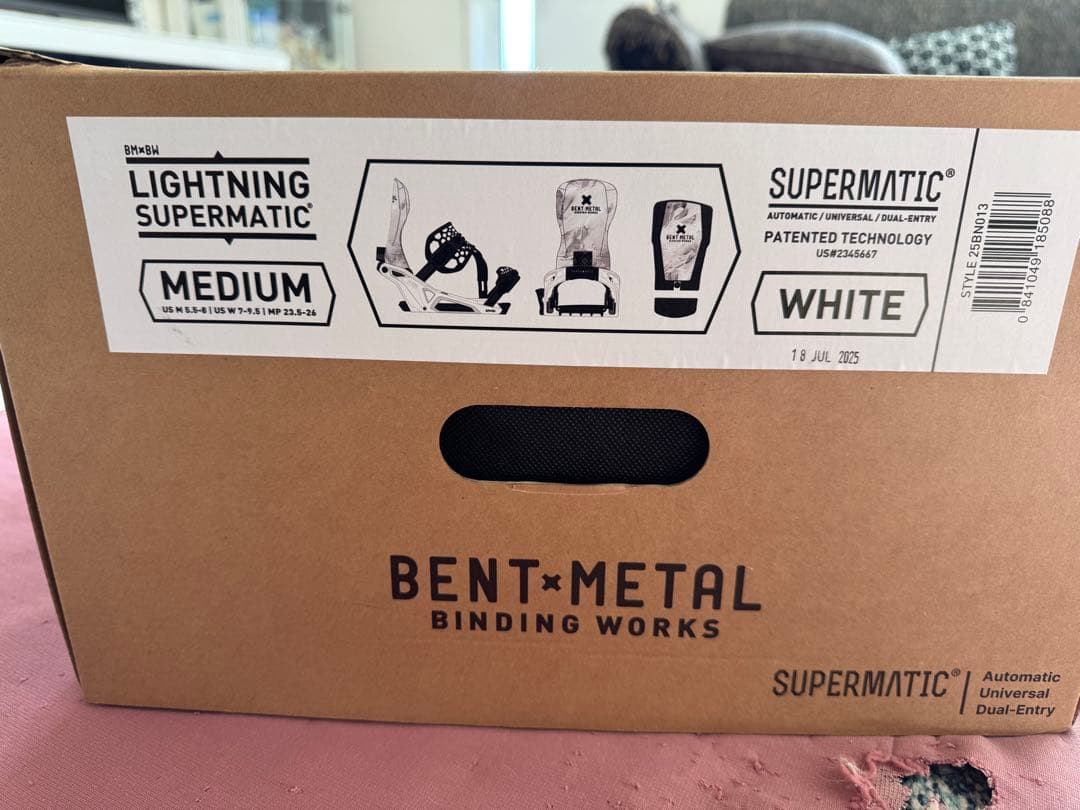 BENT L SUPERMATIC ビンディング ホワイト/ブラック