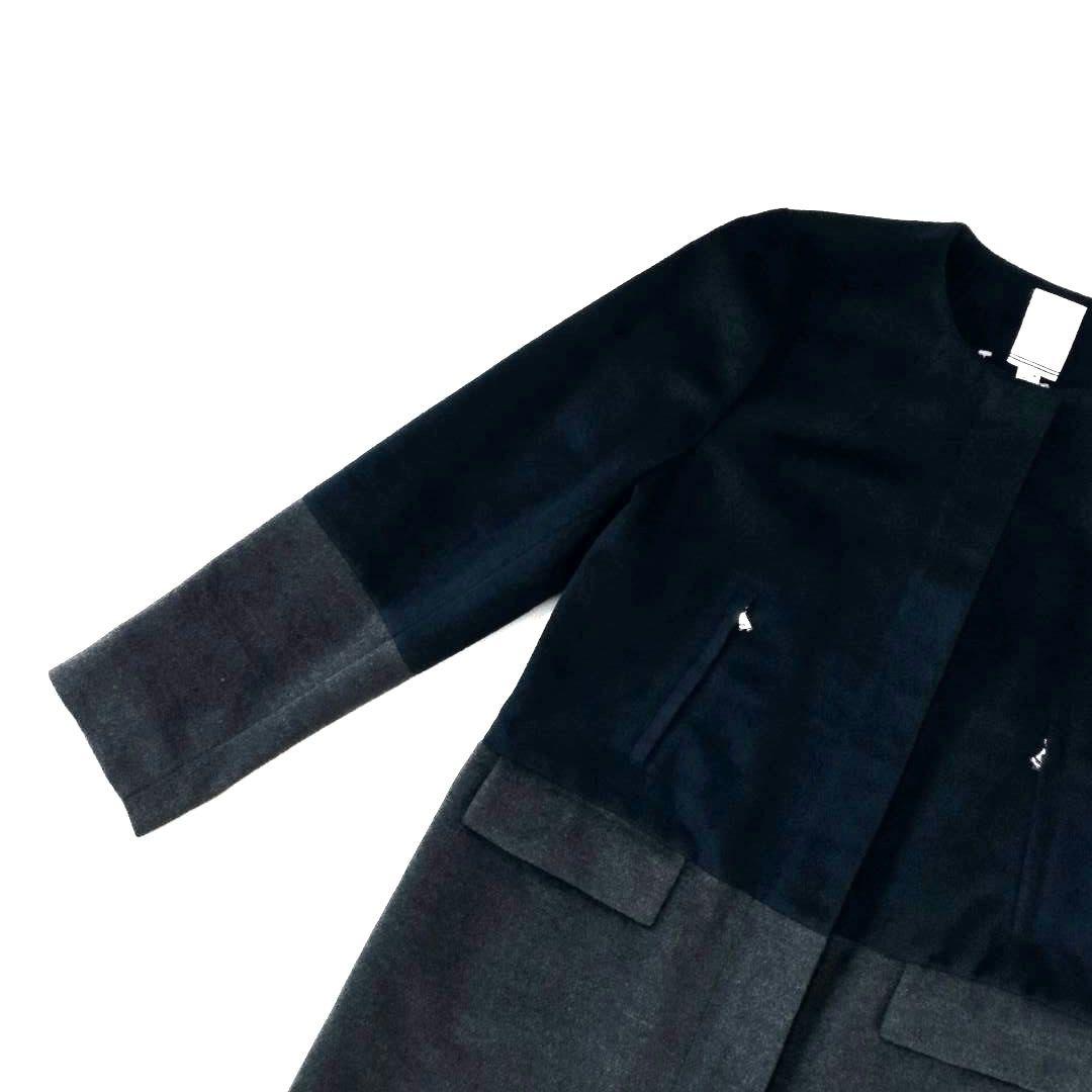 未使用タグ付き✨️NAUTICA✨️羊毛混 ノーカラーコート