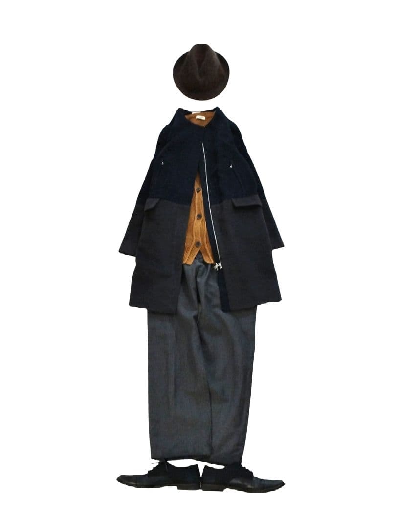 未使用タグ付き✨️NAUTICA✨️羊毛混 ノーカラーコート