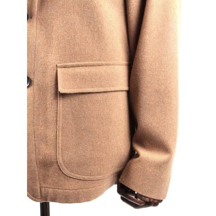 THE GIGI 　ザ・ジジ　ウールヘリンボーンベージュ テーラードジャケット