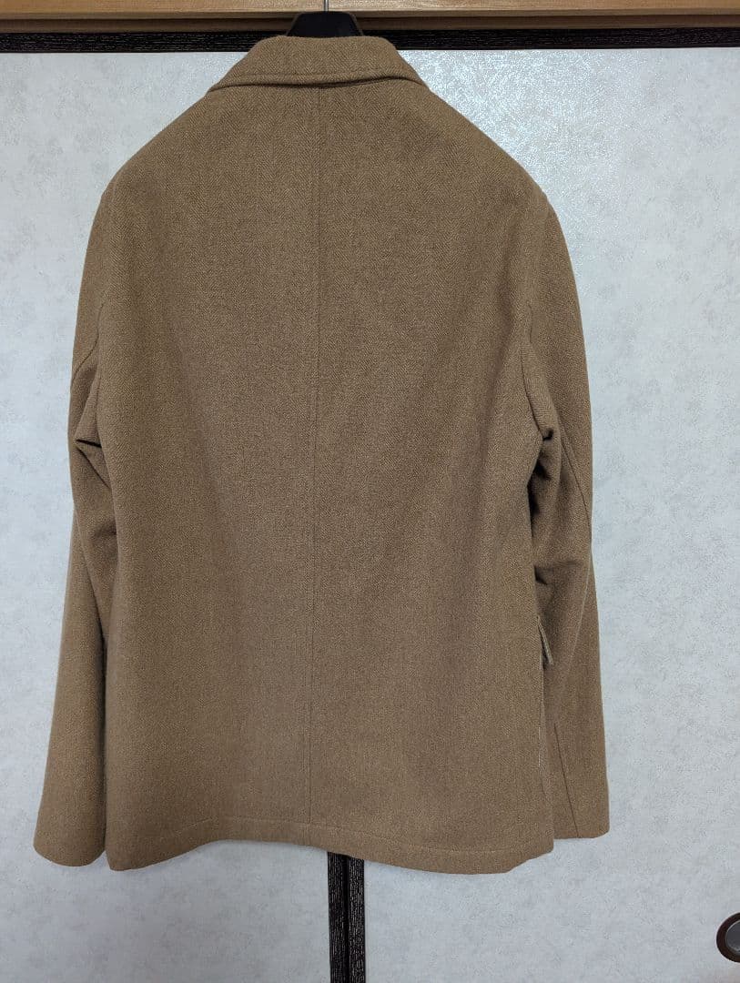 THE GIGI 　ザ・ジジ　ウールヘリンボーンベージュ テーラードジャケット