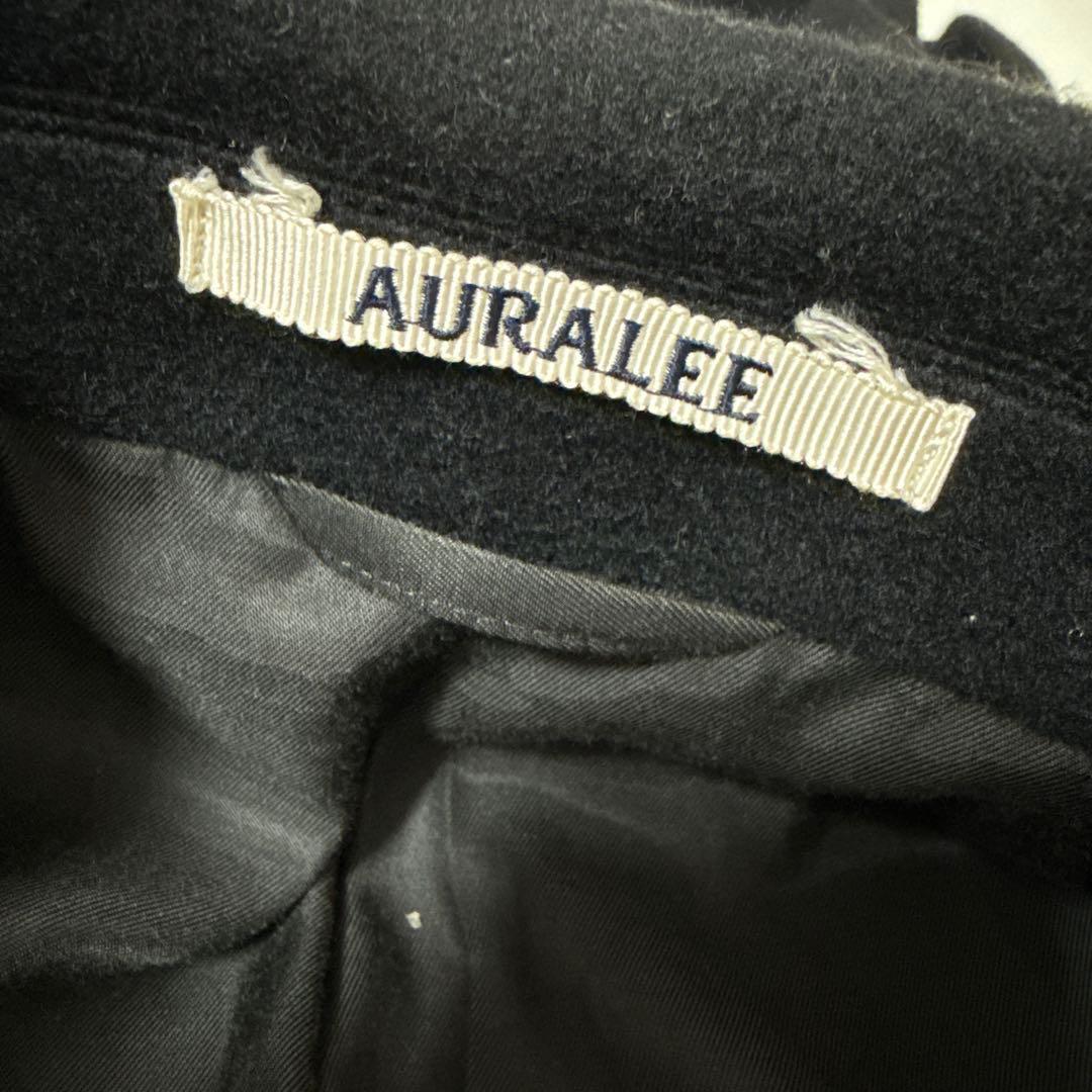 オーラリー カシミヤ ウール チェスターコート ブラック　19aw サイズ1