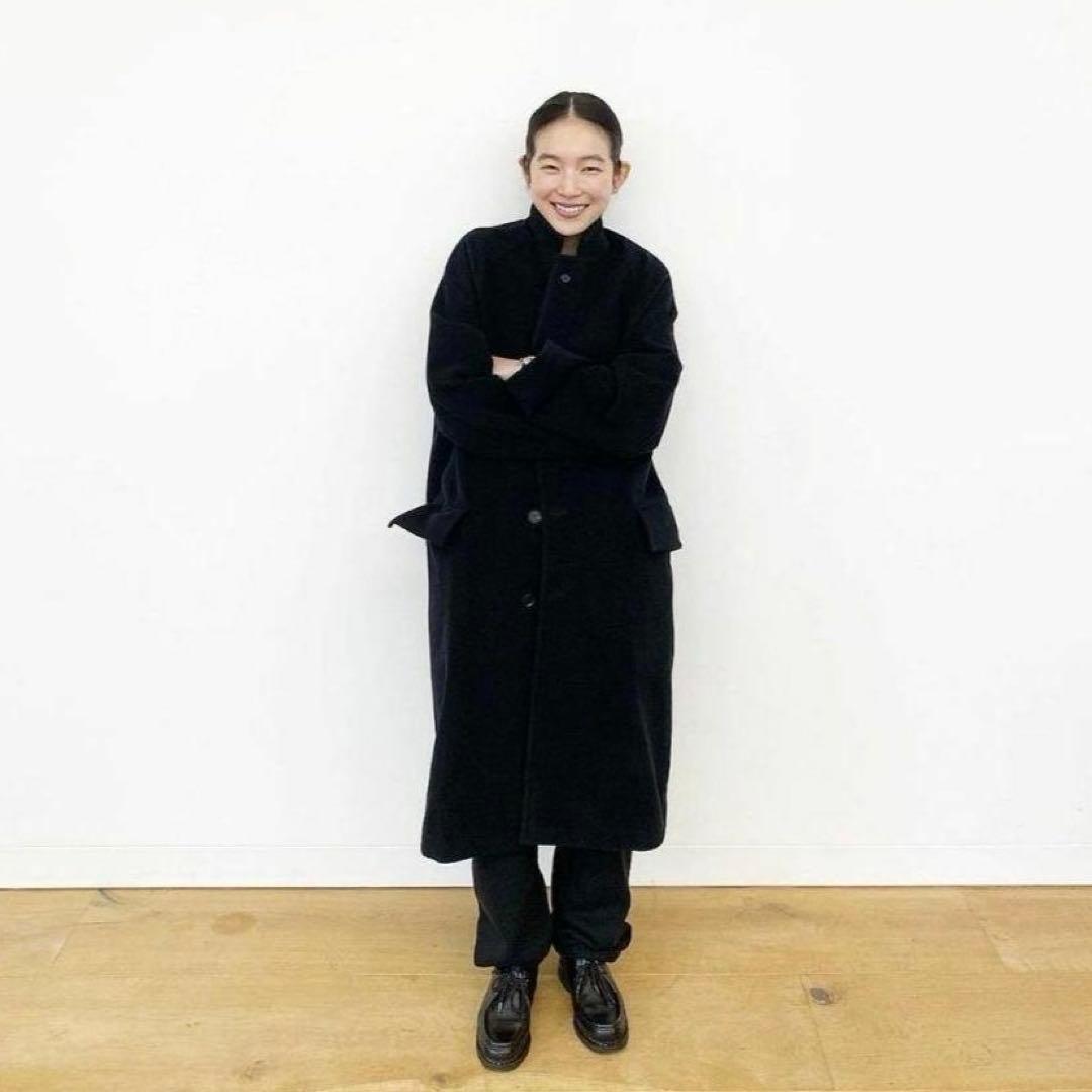 オーラリー カシミヤ ウール チェスターコート ブラック　19aw サイズ1