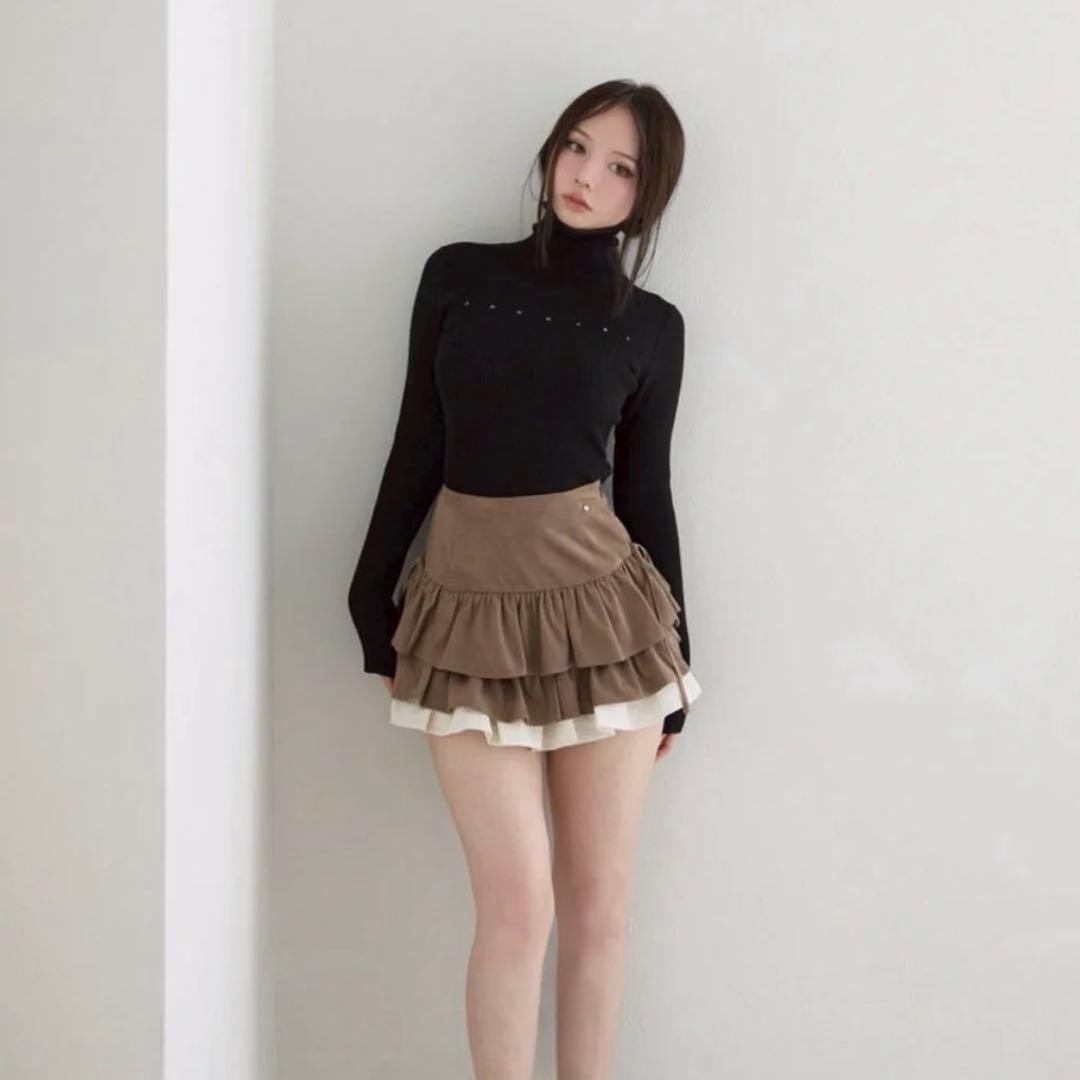 Mel gather skirt andmary brown Sサイズ