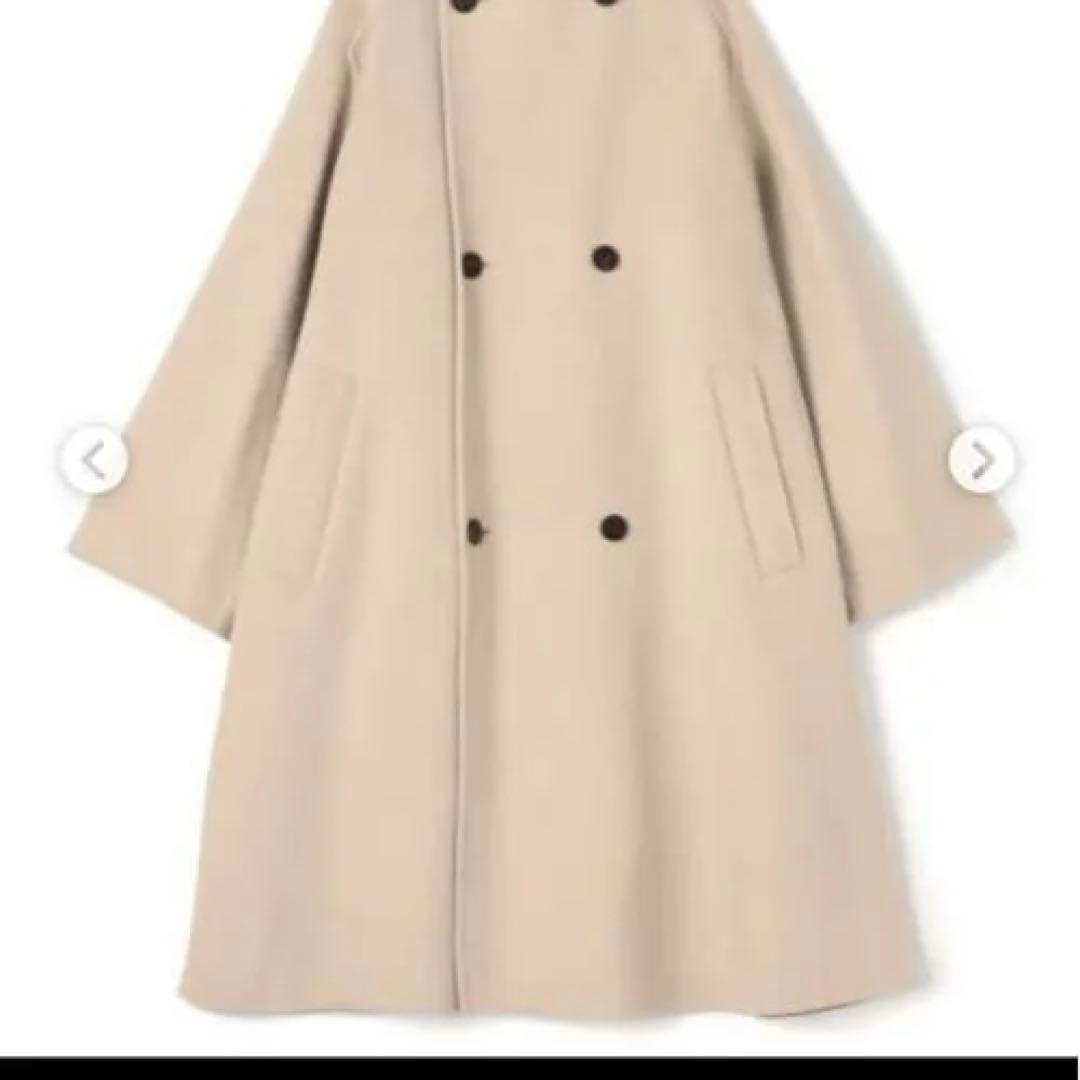 ギャルリーヴィー　ベージュ ダブルブレストコート　美品