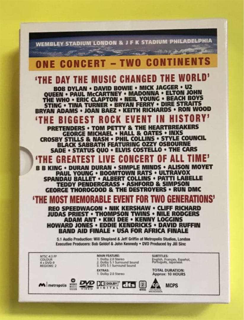 ライヴ・エイド〈初回限定生産スペシャルプライス版・4枚組〉