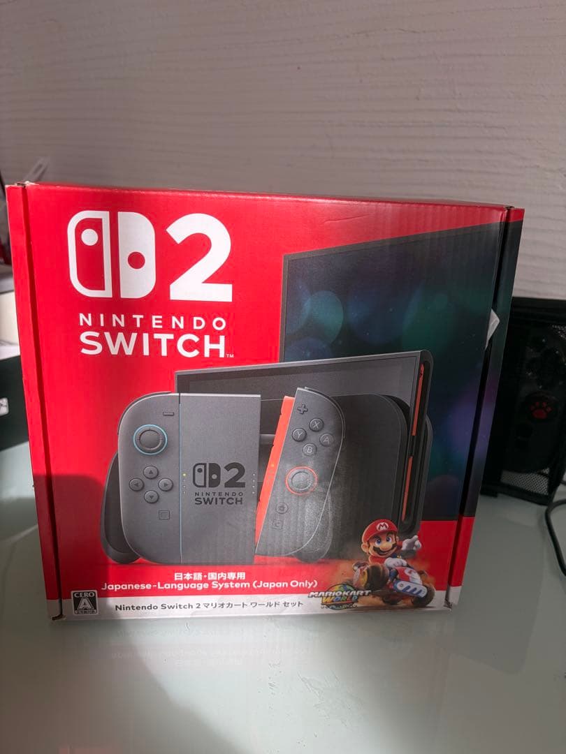 マリオカート Switch 2 本体 保護シール、ケース、お出かけケース付き