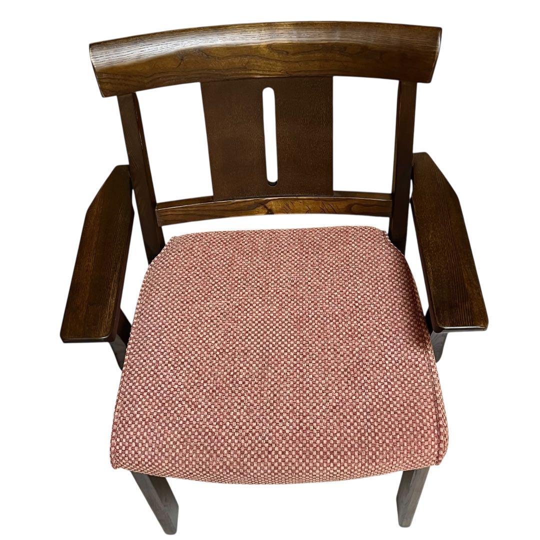 【美品】DC ヤマト2 ダイニングチェア　肘置き　肘掛け 椅子　NITORI