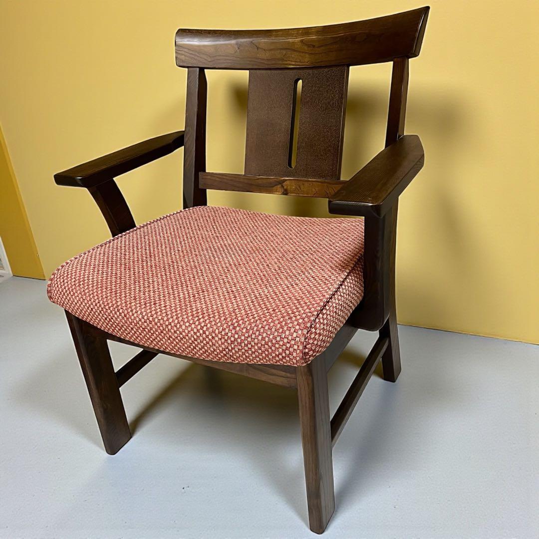 【美品】DC ヤマト2 ダイニングチェア　肘置き　肘掛け 椅子　NITORI