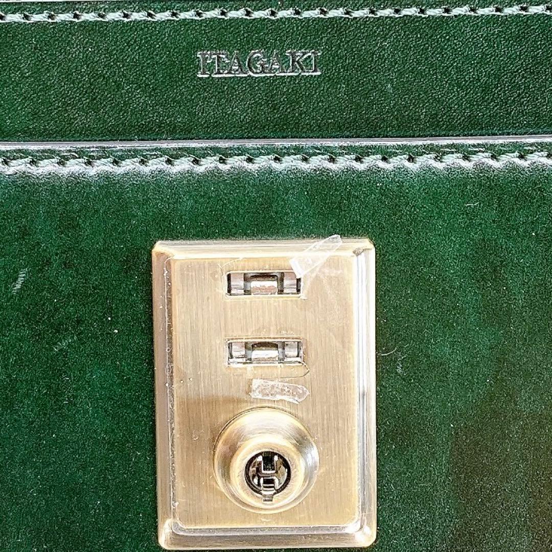 ✨極美品✨ 鞄いたがき セカンドバッグ ダレス ブラスコット ダークグリーン