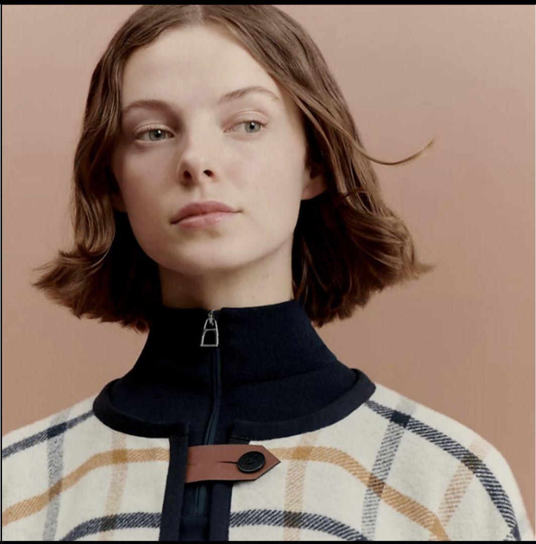 最終価格！新品【HERMES】エルメス2025 ポンチョ リバーシブルカマイユ