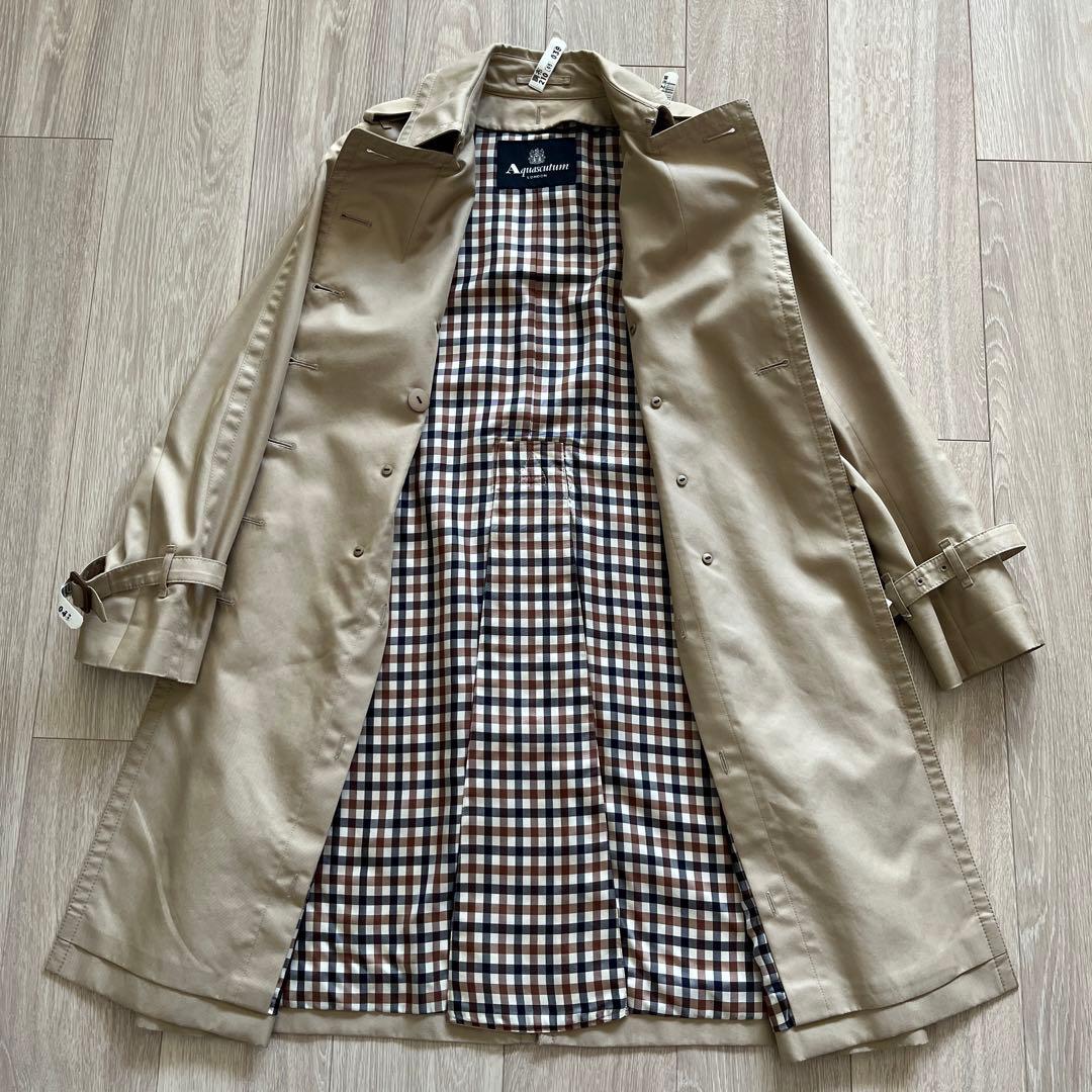 アクアスキュータム　トレンチコート　サイズ6 ベルト・ライナー付き