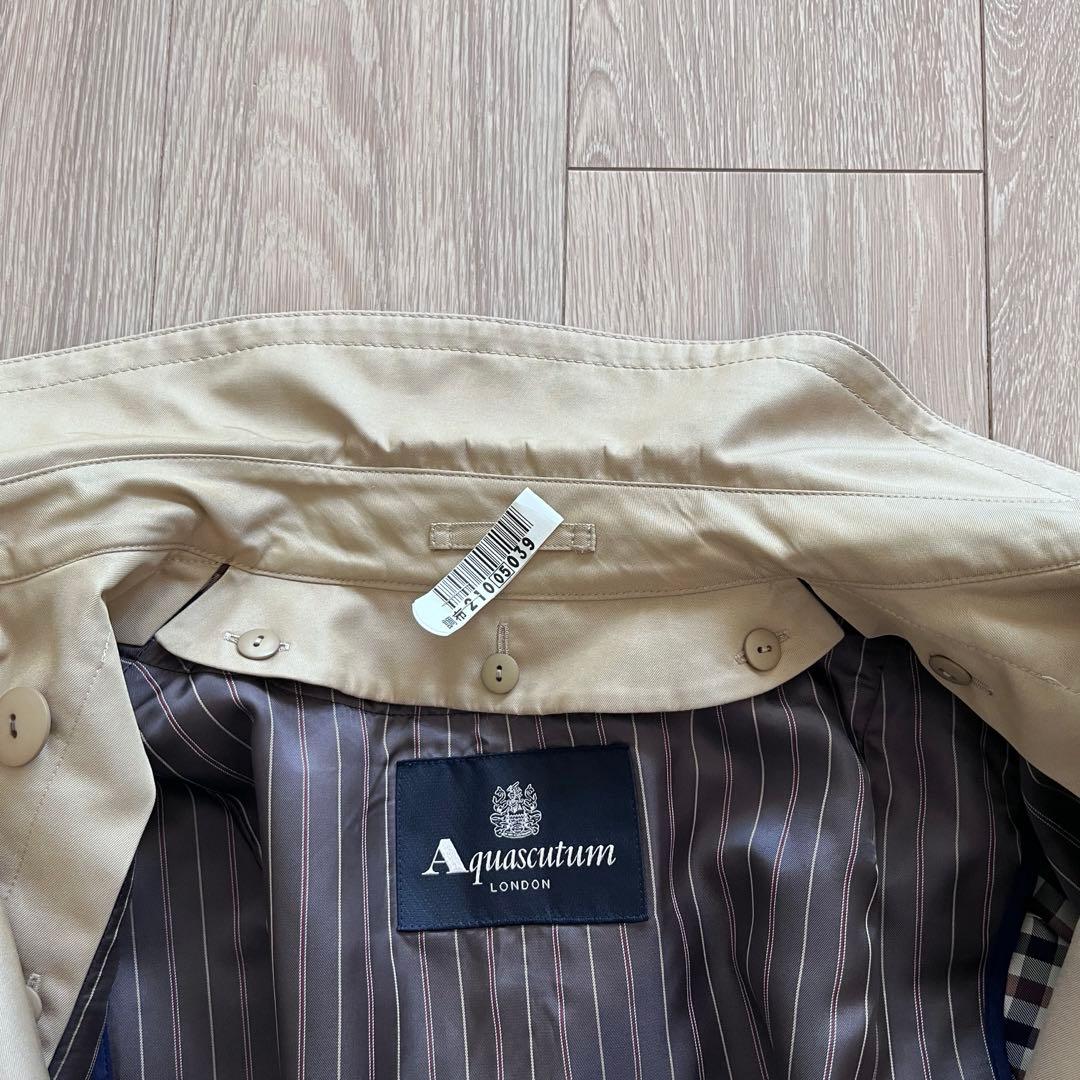 アクアスキュータム　トレンチコート　サイズ6 ベルト・ライナー付き