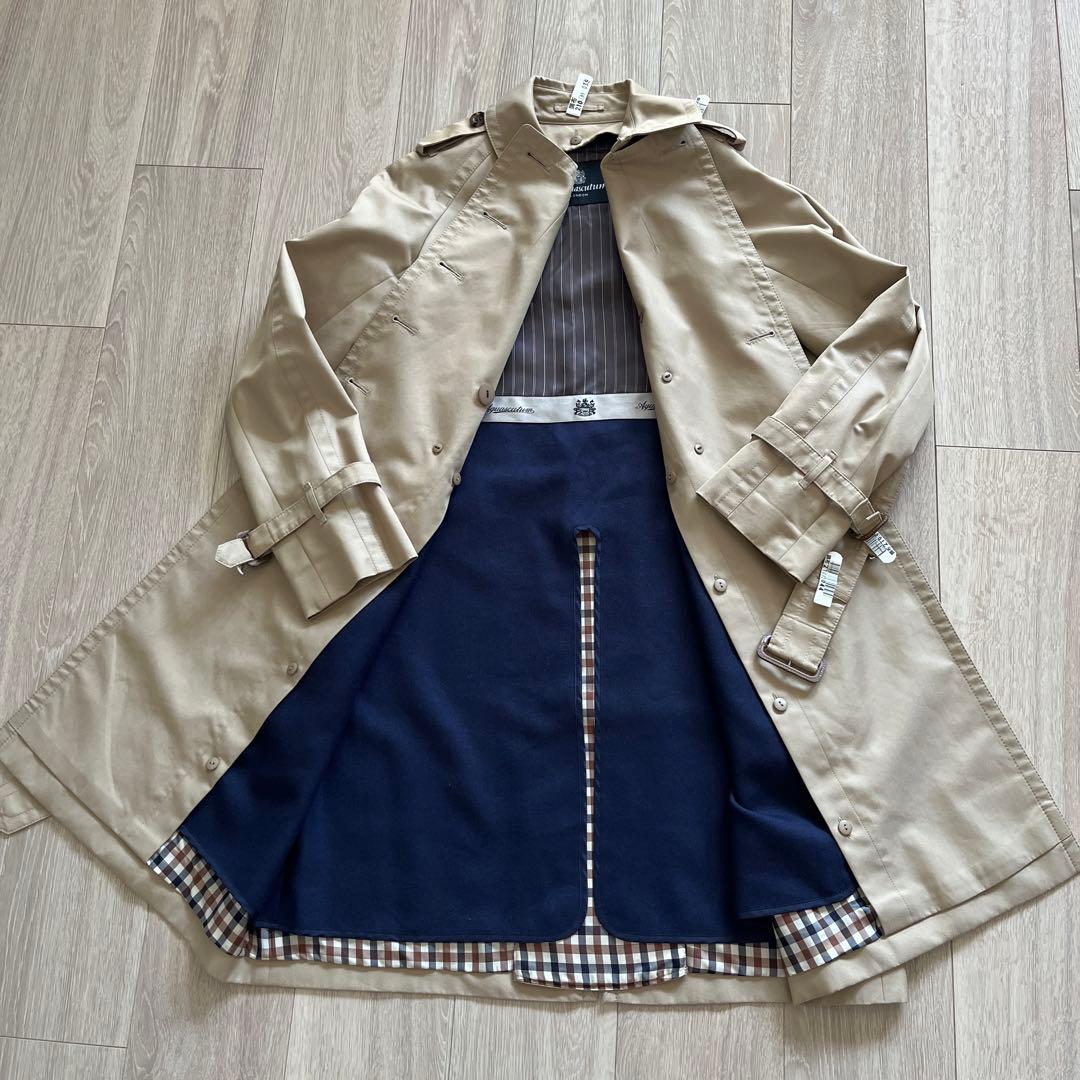 アクアスキュータム　トレンチコート　サイズ6 ベルト・ライナー付き