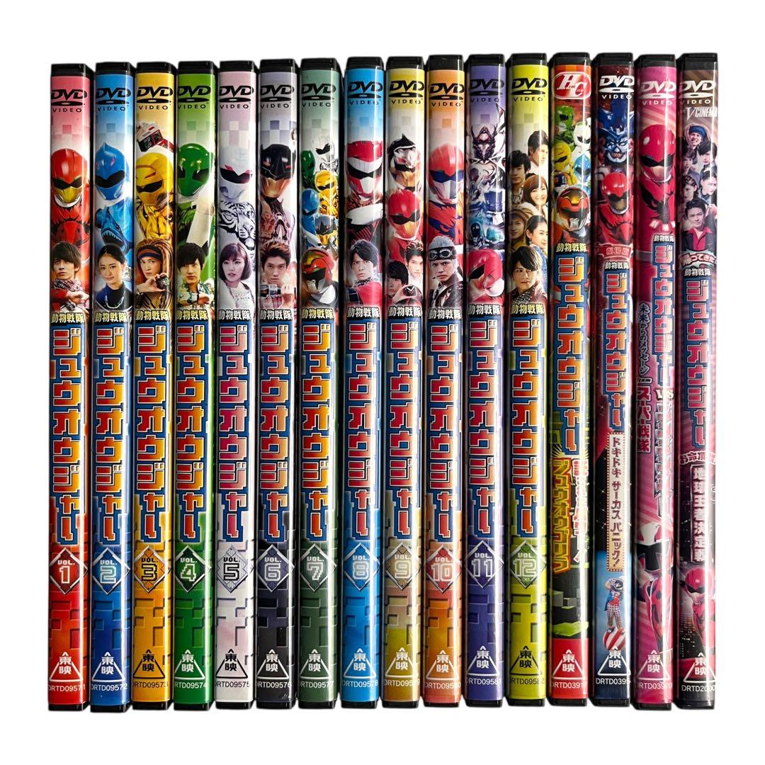 新品ケース DVD 「 ジュウオウジャー 」 全12巻 ＋ おまけ4巻 セット