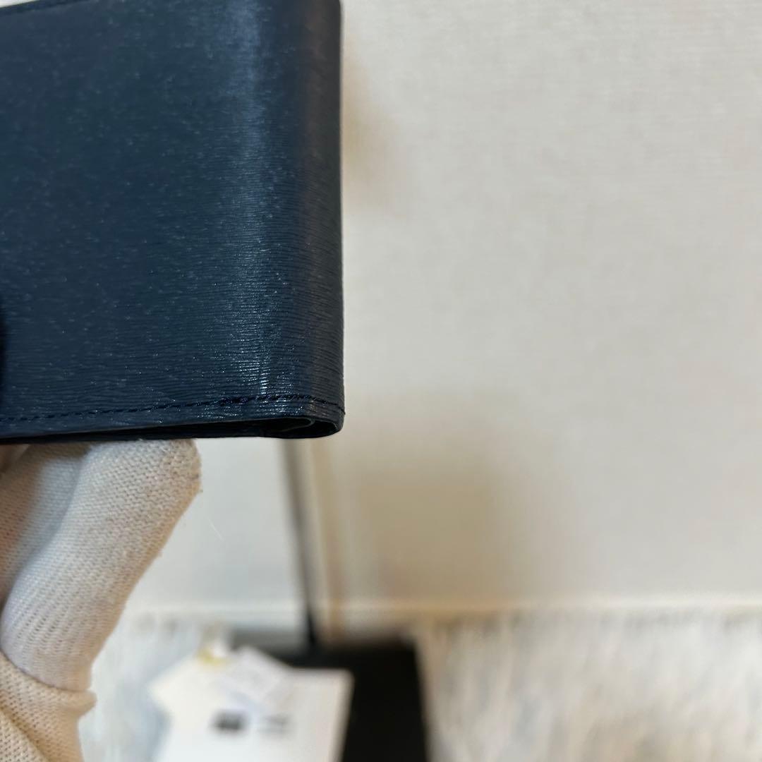 【未使用級✨人気商品/カレント】ポーター　折り財布　レザー　ネイビー　男女兼用