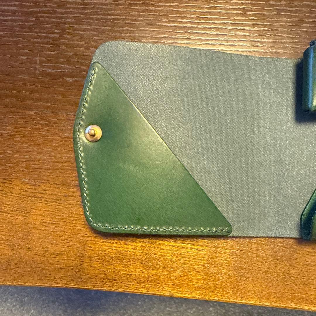 小さく薄い財布 Saku ver.3 Noblessa moku 緑