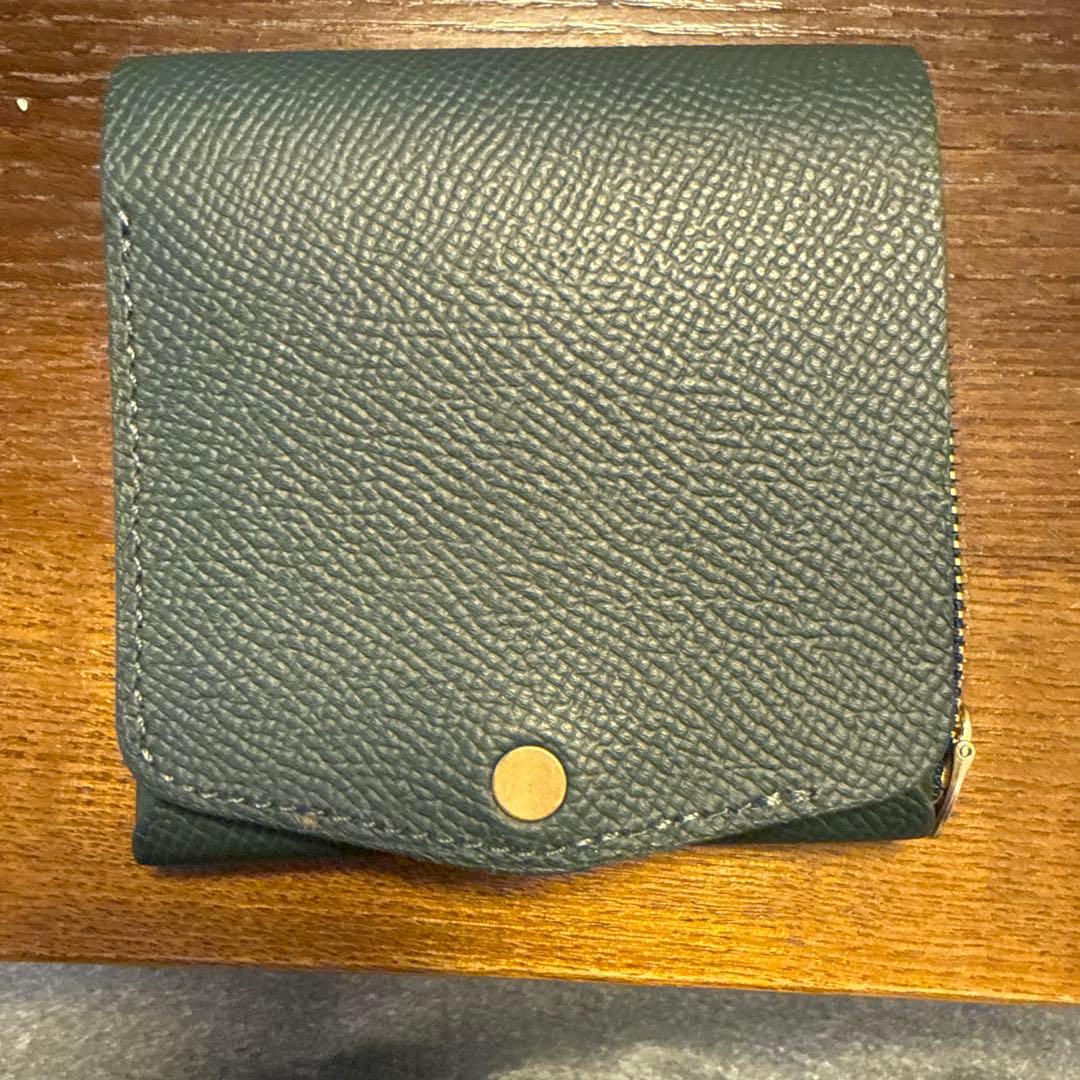 小さく薄い財布 Saku ver.3 Noblessa moku 緑