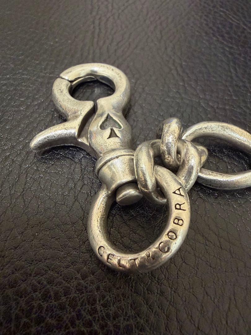 Celt&Cobla ケルト&コブラ シルバー ウォレットチェーン 60㎝