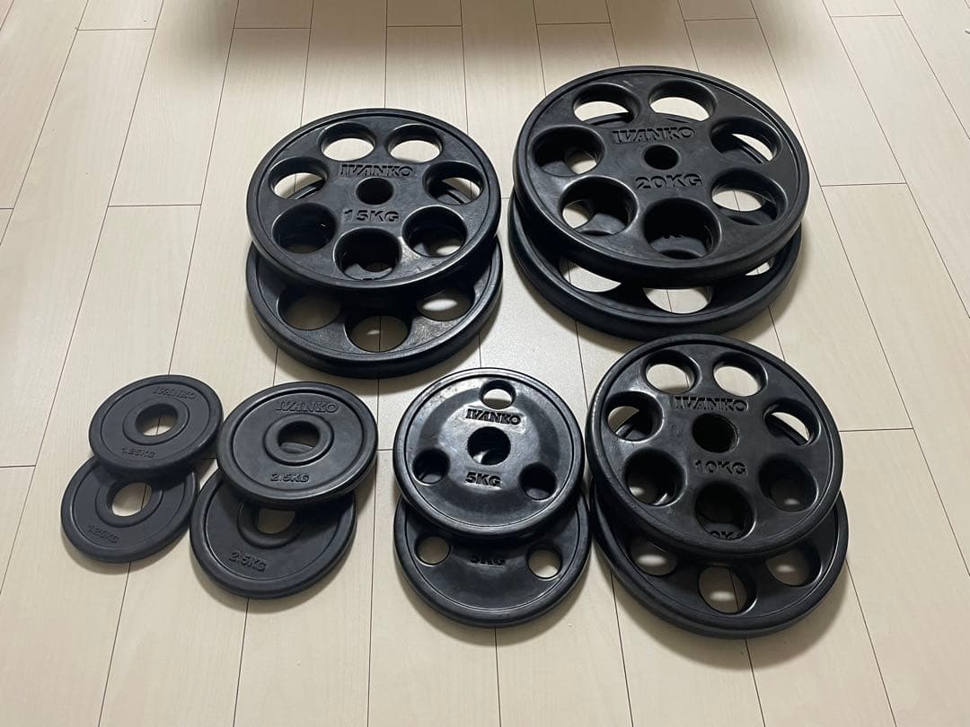 IVANKO イヴァンコ バーベルプレート 50mm 穴径 筋トレ ホームジム