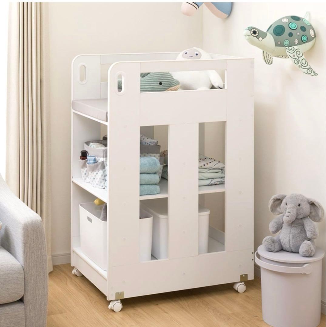 訳あり　新品未使用　ニトリ　移動するオムツ替え台　ベビー家具　直接取引