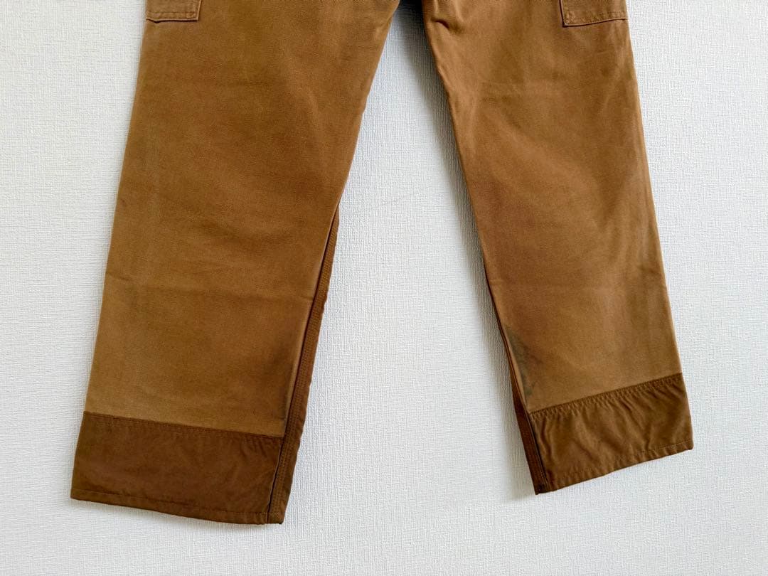 超スペシャル 32X30 W32 カーハート ダブルニー パンツ ブラウン 茶