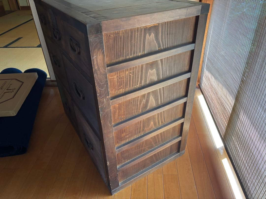 古い和箪笥②引出7杯 時代箪笥/収納/和モダンローボードチェスレトロ