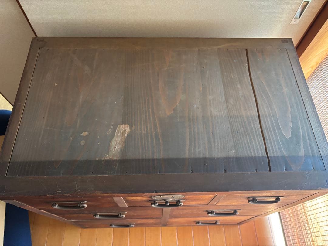 古い和箪笥②引出7杯 時代箪笥/収納/和モダンローボードチェスレトロ