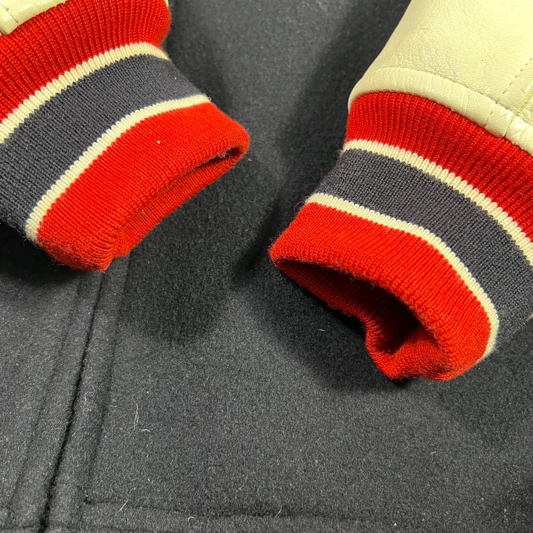 swagger スワッガー レザー切り替え スタジャン サガラ刺繍 XL