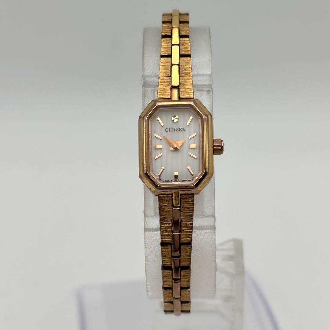 美品✨限定品✨ソーラーウォッチ☀️シチズン kii シェル文字盤 付属品完備