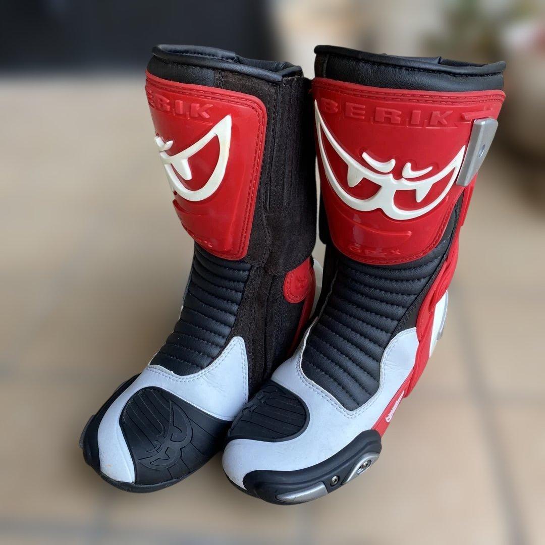 BERIK ベリック レーシングブーツ EUR38 24.5〜25cm 赤黒白
