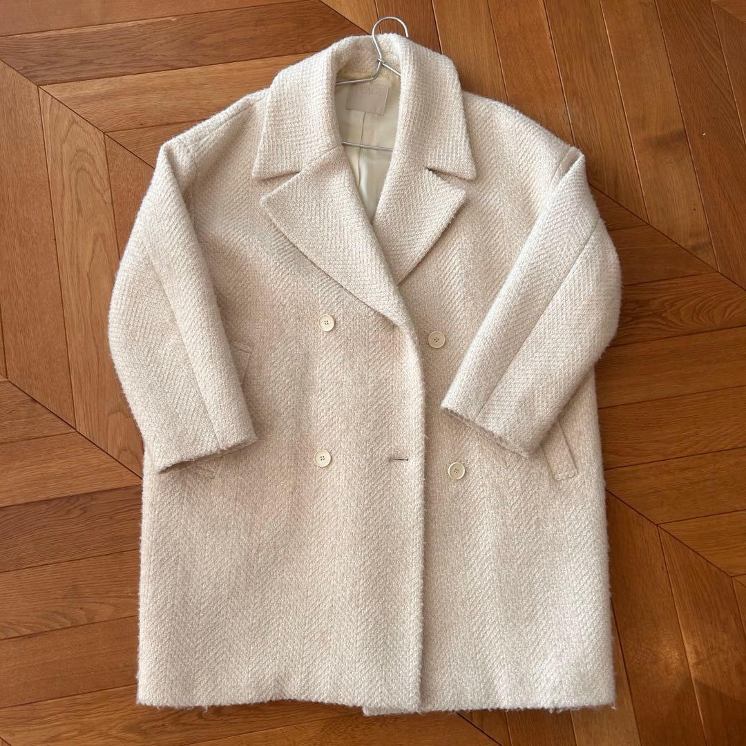 【美品】Plage プラージュ GIOLICA ヘリンボン コクーンコート