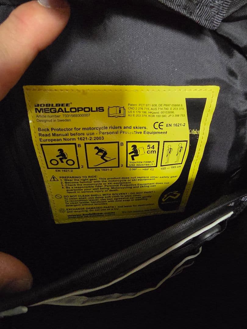 BOBLBEE megalopolis ボブルビー　メガロポリス 黒　25L