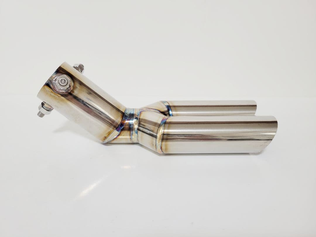 aハス切りテール　ネオクラシックデュアルマフラーカッター　オールステンレス