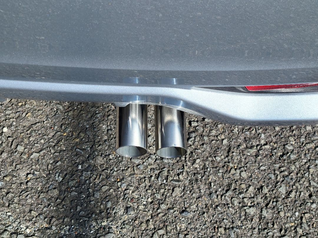 aハス切りテール　ネオクラシックデュアルマフラーカッター　オールステンレス