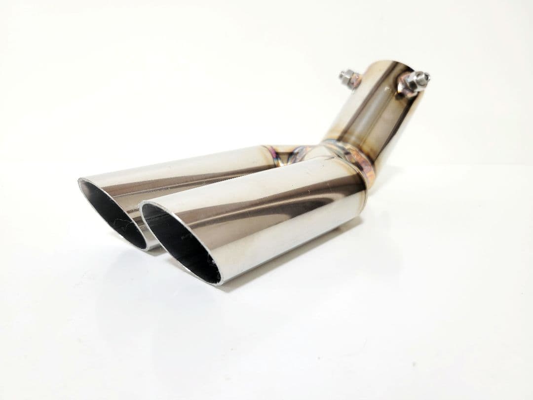 aハス切りテール　ネオクラシックデュアルマフラーカッター　オールステンレス