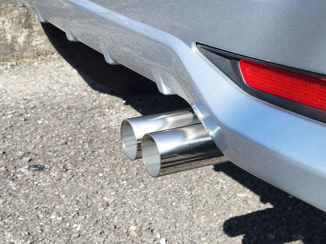 aハス切りテール　ネオクラシックデュアルマフラーカッター　オールステンレス