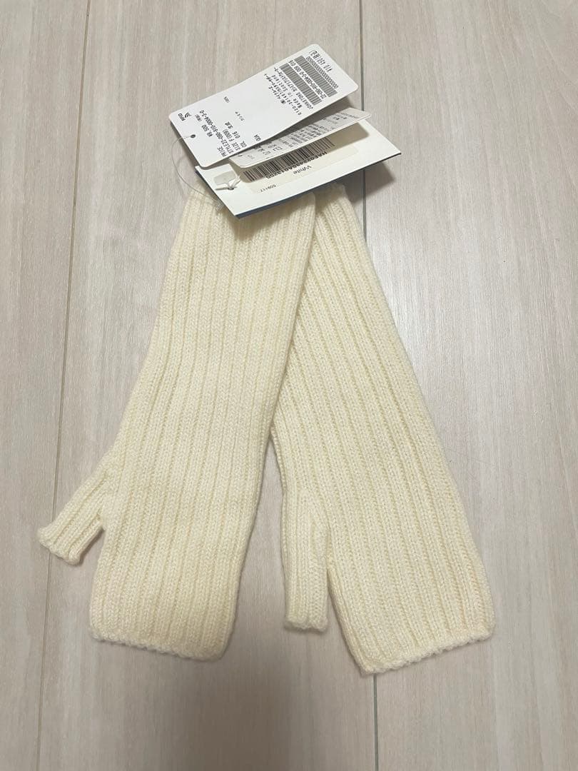 【新品・未使用】IENA ＊ カシミヤリブリブリストウォーマー