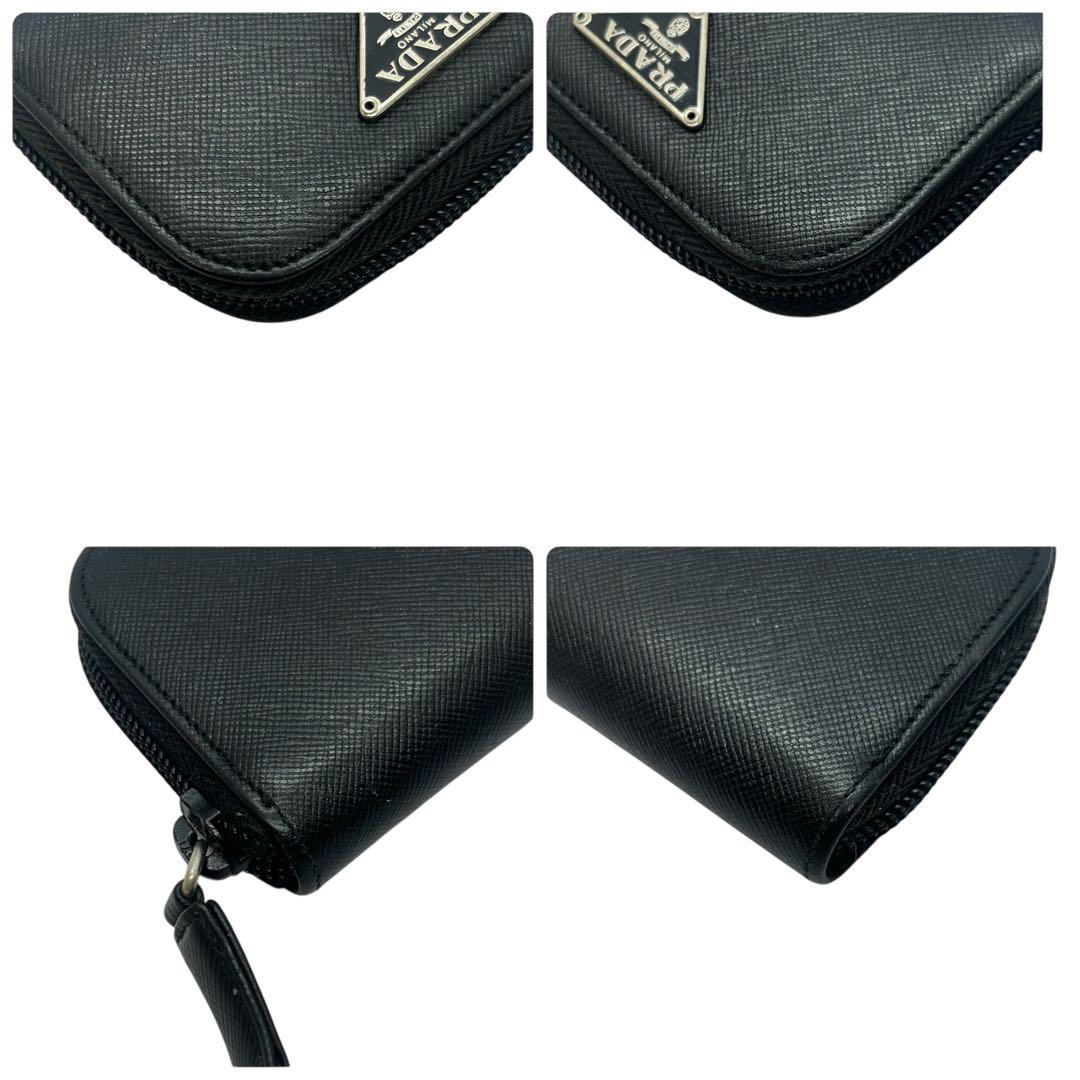 PRADA プラダ サフィアーノ レザー ケース 小銭入れ ブラック 黒